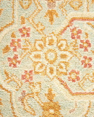 Traditional Mogul Light Blue Wool Area Rug 8' 1" x 10' 4" - Solo Rugs