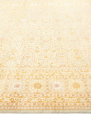 Traditional Mogul Light Blue Wool Area Rug 8' 1" x 10' 4" - Solo Rugs