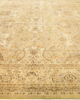 Traditional Mogul Green Wool Area Rug 8' 2" x 10' 3" - Solo Rugs