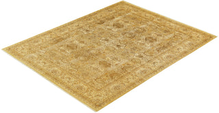 Traditional Mogul Green Wool Area Rug 8' 2" x 10' 3" - Solo Rugs
