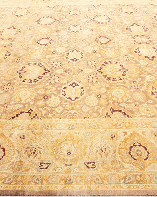Traditional Mogul Brown Wool Area Rug 8' 2" x 10' 2" - Solo Rugs
