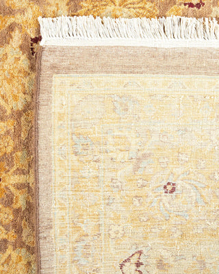 Traditional Mogul Brown Wool Area Rug 8' 2" x 10' 2" - Solo Rugs