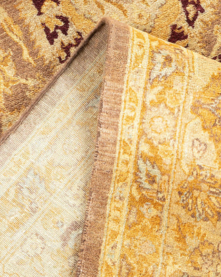 Traditional Mogul Brown Wool Area Rug 8' 2" x 10' 2" - Solo Rugs