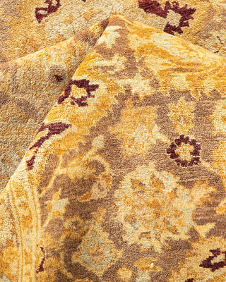 Traditional Mogul Brown Wool Area Rug 8' 2" x 10' 2" - Solo Rugs