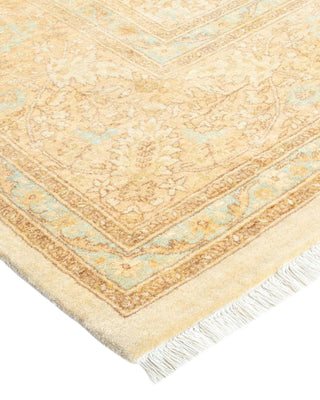 Traditional Mogul Ivory Wool Area Rug 8' 4" x 10' 4" - Solo Rugs