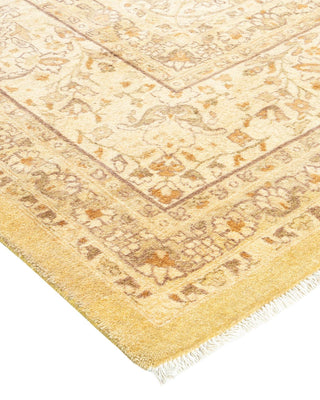 Traditional Mogul Green Wool Area Rug 8' 2" x 10' 3" - Solo Rugs