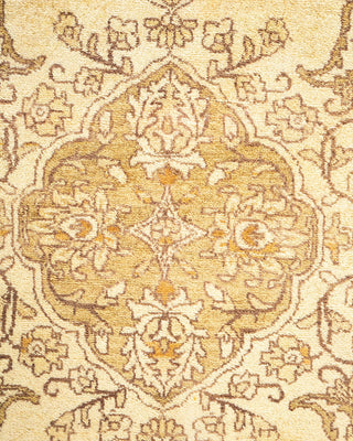 Traditional Mogul Green Wool Area Rug 8' 2" x 10' 3" - Solo Rugs