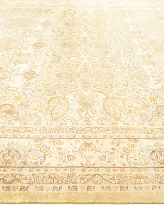 Traditional Mogul Green Wool Area Rug 8' 2" x 10' 3" - Solo Rugs