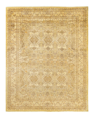 Traditional Mogul Green Wool Area Rug 8' 2" x 10' 3" - Solo Rugs