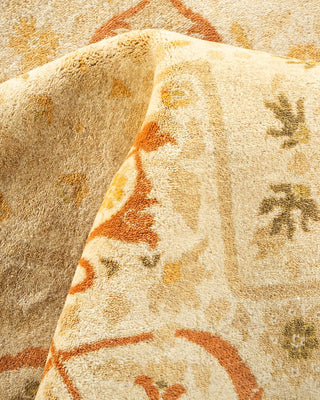 Traditional Mogul Ivory Wool Area Rug 8' 2" x 10' 2" - Solo Rugs