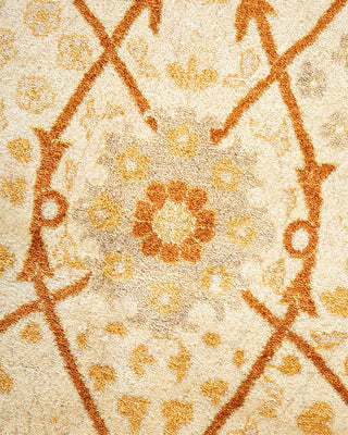 Traditional Mogul Ivory Wool Area Rug 8' 3" x 10' 7" - Solo Rugs