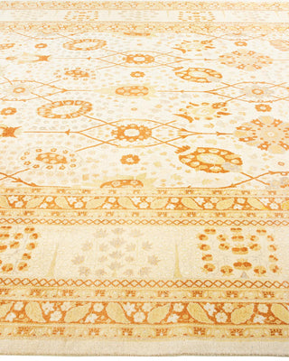 Traditional Mogul Ivory Wool Area Rug 8' 3" x 10' 7" - Solo Rugs