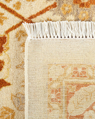 Traditional Mogul Ivory Wool Area Rug 8' 3" x 10' 7" - Solo Rugs