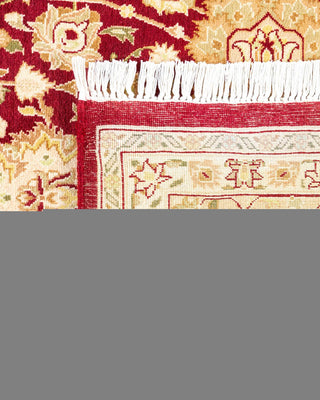 Traditional Mogul Red Wool Area Rug 6' 3" x 9' 4" - Solo Rugs