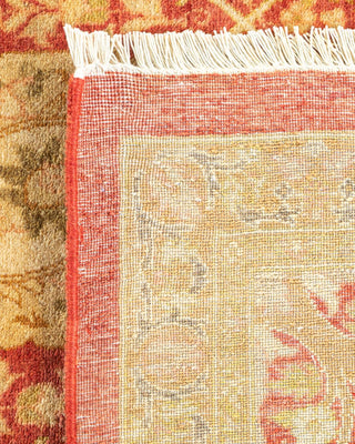 Traditional Mogul Orange Wool Area Rug 6' 2" x 9' 3" - Solo Rugs