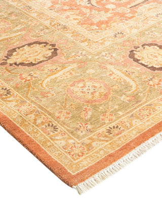 Traditional Mogul Brown Wool Area Rug 6' 3" x 8' 10" - Solo Rugs