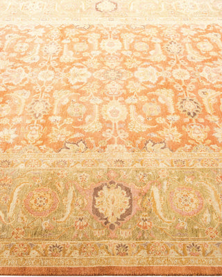 Traditional Mogul Brown Wool Area Rug 6' 3" x 8' 10" - Solo Rugs