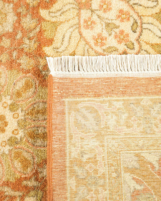 Traditional Mogul Brown Wool Area Rug 6' 1" x 9' 2" - Solo Rugs