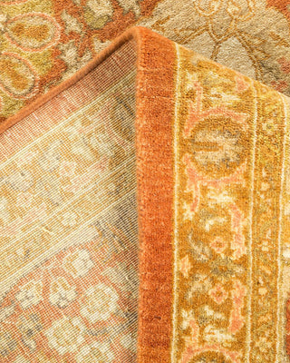 Traditional Mogul Brown Wool Area Rug 6' 1" x 9' 2" - Solo Rugs