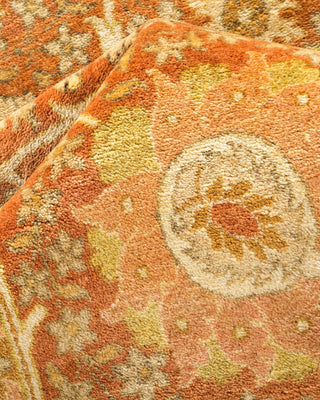 Traditional Mogul Brown Wool Area Rug 6' 1" x 9' 2" - Solo Rugs