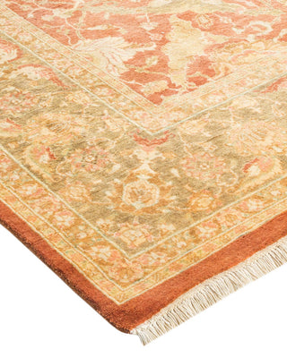 Traditional Mogul Brown Wool Area Rug 6' 2" x 8' 9" - Solo Rugs