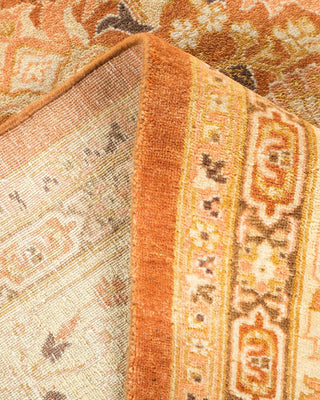 Traditional Mogul Brown Wool Area Rug 6' 2" x 9' 1" - Solo Rugs