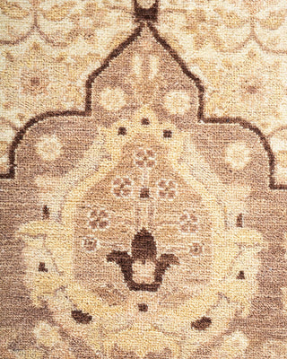 Traditional Mogul Ivory Wool Area Rug 6' 2" x 8' 10" - Solo Rugs