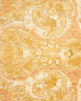 Traditional Mogul Ivory Wool Area Rug 6' 3" x 8' 10" - Solo Rugs
