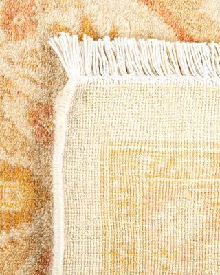 Traditional Mogul Ivory Wool Area Rug 6' 3" x 8' 10" - Solo Rugs