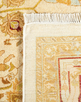 Traditional Mogul Ivory Wool Area Rug 6' 1" x 9' 0" - Solo Rugs
