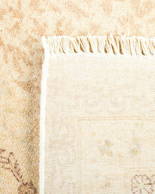 Traditional Mogul Ivory Wool Area Rug 6' 1" x 9' 4" - Solo Rugs