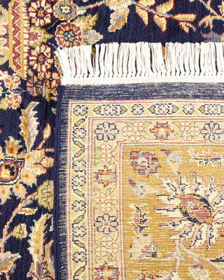 Traditional Mogul Blue Wool Area Rug 6' 1" x 9' 0" - Solo Rugs