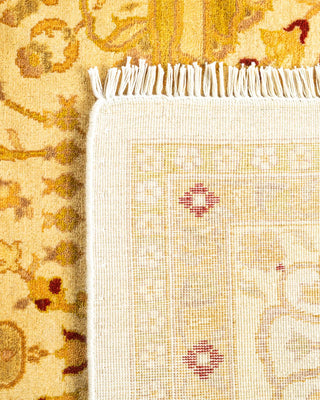Traditional Mogul Ivory Wool Square Area Rug 6' 1" x 6' 3" - Solo Rugs