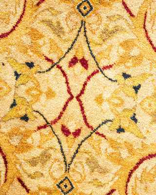 Traditional Mogul Ivory Wool Area Rug 5' 10" x 9' 0" - Solo Rugs