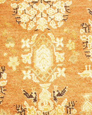 Traditional Mogul Brown Wool Area Rug 6' 2" x 8' 10" - Solo Rugs