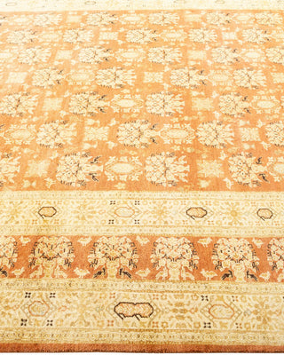 Traditional Mogul Brown Wool Area Rug 6' 2" x 8' 10" - Solo Rugs