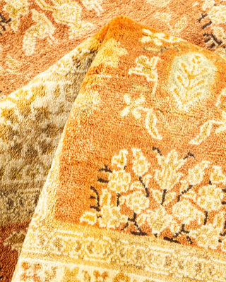 Traditional Mogul Brown Wool Area Rug 6' 2" x 8' 10" - Solo Rugs