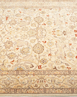 Traditional Mogul Ivory Wool Area Rug 4' 2" x 6' 2" - Solo Rugs
