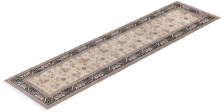 Traditional Mogul Ivory Wool Runner 2' 8" x 10' 6" - Solo Rugs