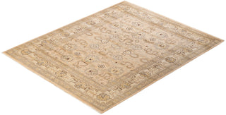 Contemporary Eclectic Ivory Wool Area Rug 8' 2" x 9' 10" - Solo Rugs
