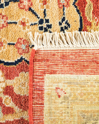 Contemporary Eclectic Orange Wool Area Rug 8' 0" x 10' 2" - Solo Rugs