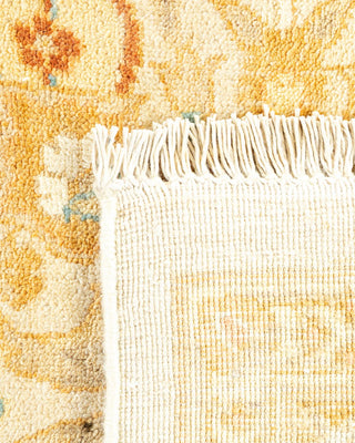 Contemporary Eclectic Ivory Wool Area Rug 8' 0" x 9' 10" - Solo Rugs