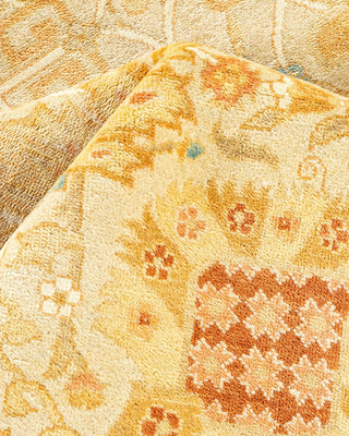 Contemporary Eclectic Ivory Wool Area Rug 8' 0" x 9' 10" - Solo Rugs