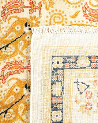 Contemporary Eclectic Ivory Wool Area Rug 8' 1" x 10' 3" - Solo Rugs