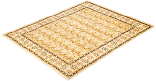 Contemporary Eclectic Ivory Wool Area Rug 8' 1" x 10' 3" - Solo Rugs