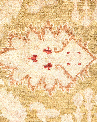 Contemporary Eclectic Green Wool Area Rug 8' 1" x 10' 7" - Solo Rugs
