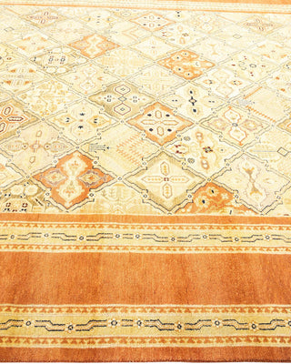 Contemporary Eclectic Brown Wool Area Rug 8' 2" x 9' 10" - Solo Rugs