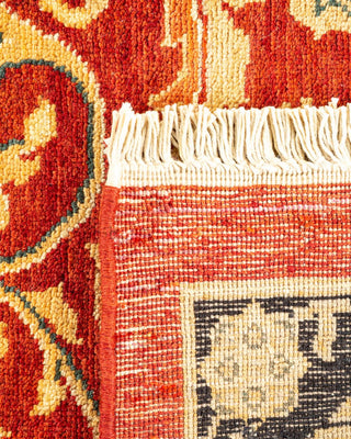 Contemporary Eclectic Orange Wool Area Rug 8' 0" x 10' 7" - Solo Rugs
