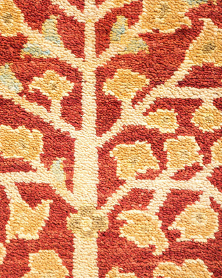 Contemporary Eclectic Red Wool Area Rug 8' 2" x 10' 1" - Solo Rugs