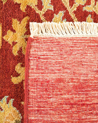 Contemporary Eclectic Red Wool Area Rug 8' 2" x 10' 1" - Solo Rugs
